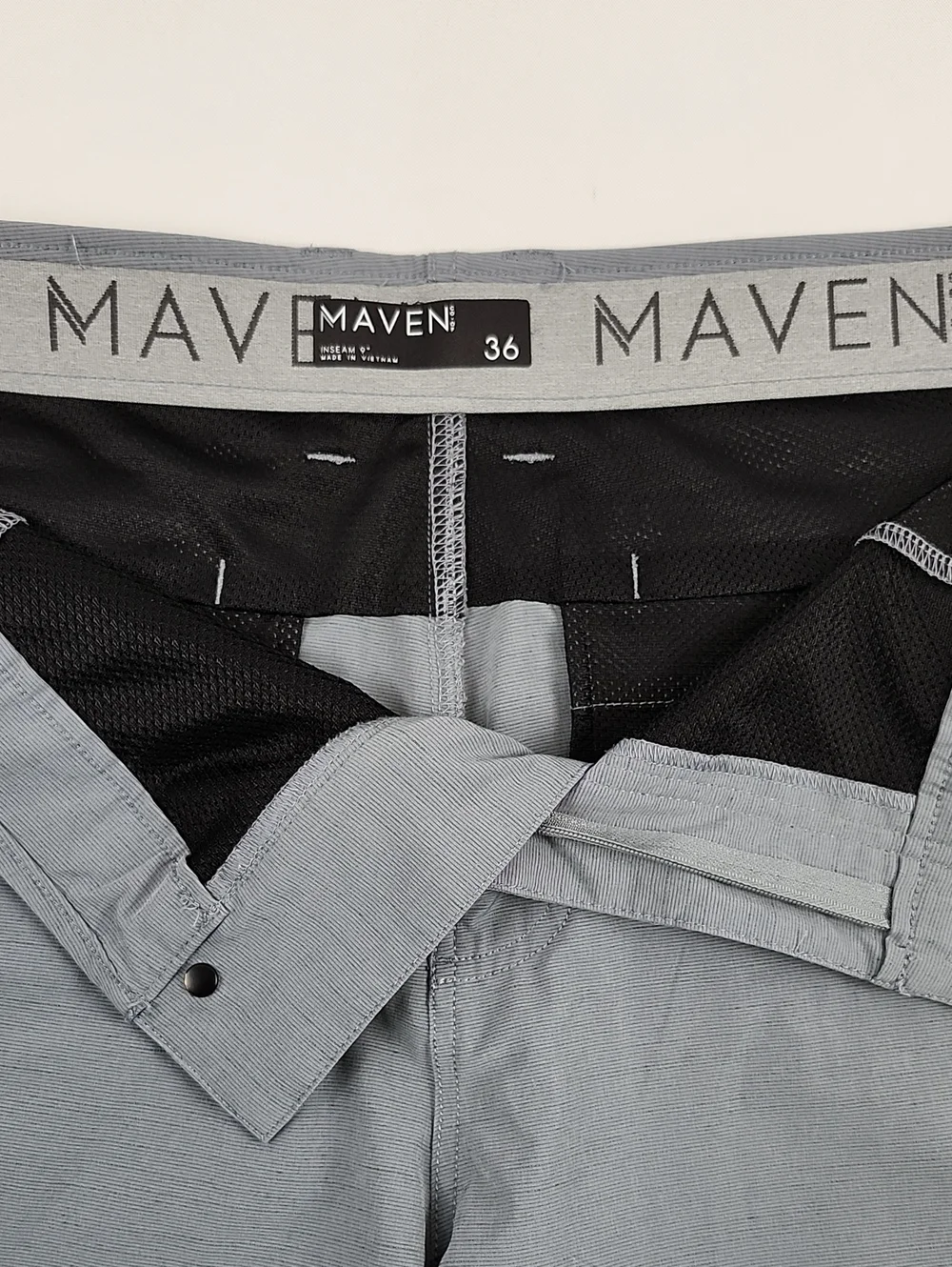 Maven Co-op Men's Par Performance Stretch Shorts Gray 36 Golf Athleisure